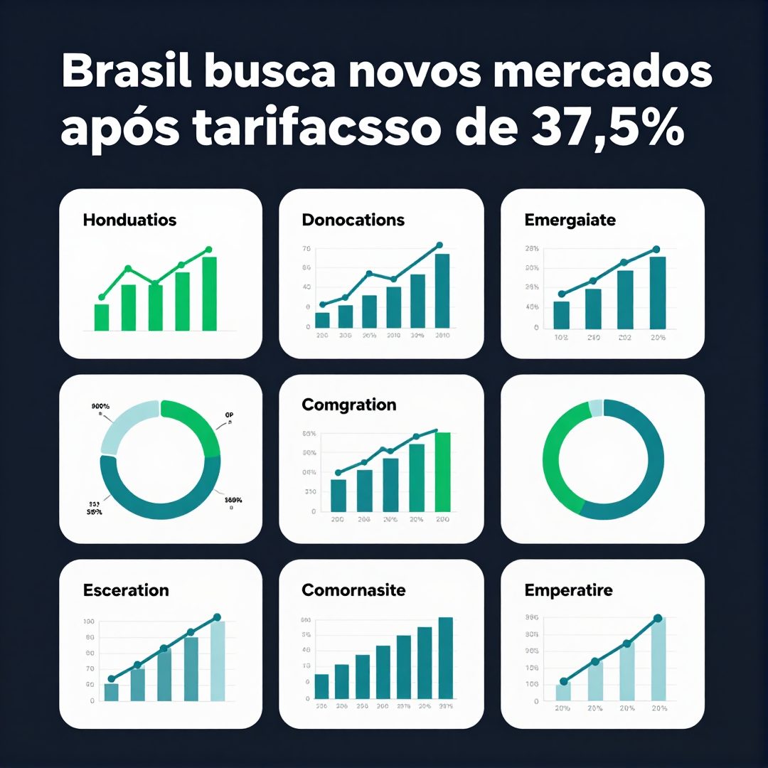 Infográfico - Brasil busca novos mercados após tarifaço de 37,5%: o impacto na chegada de carros elétricos internacionais