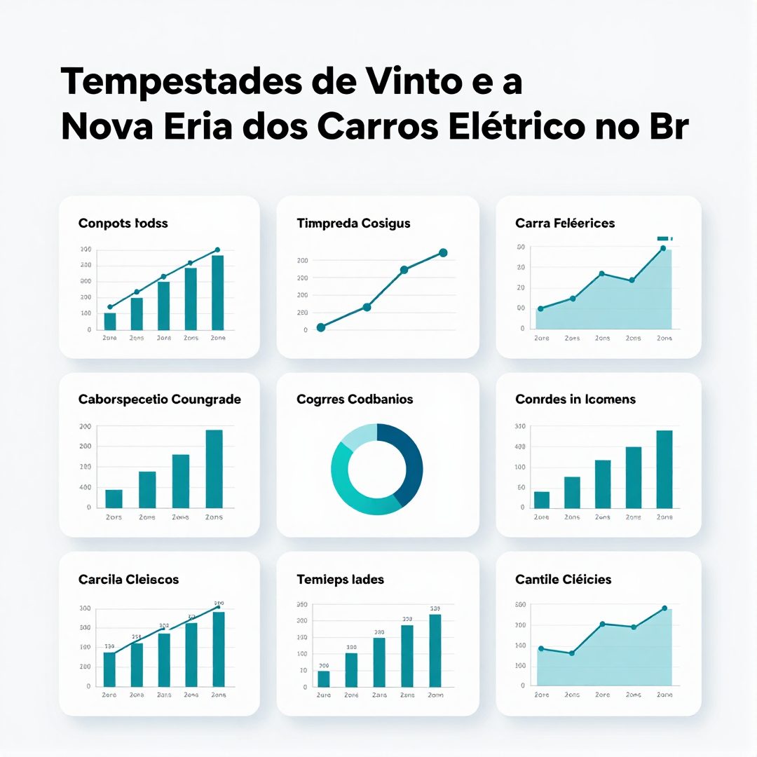 Infográfico - Tempestades de Vento e a Nova Era dos Carros Elétricos no Brasil