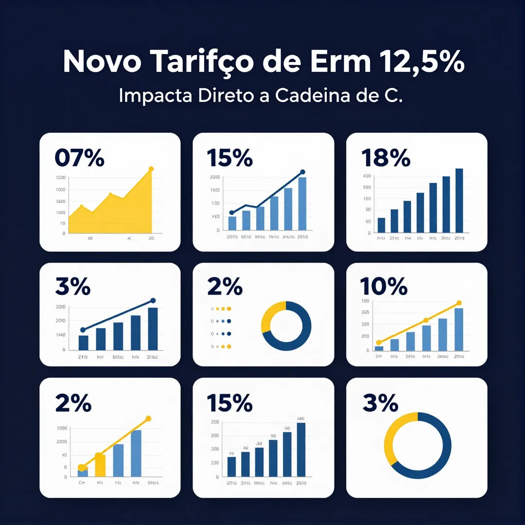 Infográfico - Novo Tarifaço de Trump Em 12,5% Impacta Direto a Cadeia de Carros Elétricos e Baterias no Brasil