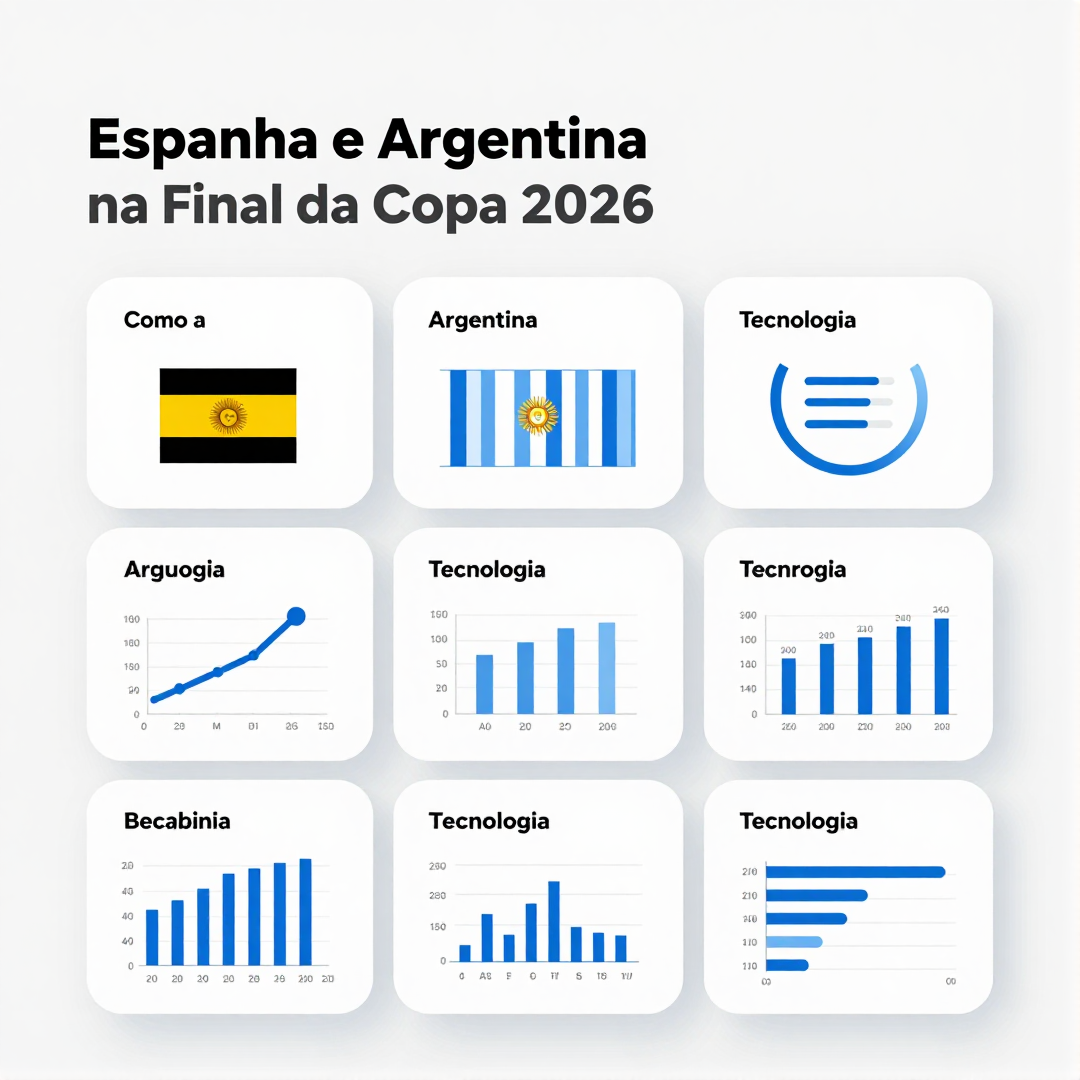 Infográfico - Espanha e Argentina na Final da Copa 2026: Como a Tecnologia Elétrica Define o Futuro dos Automóveis Internacionais