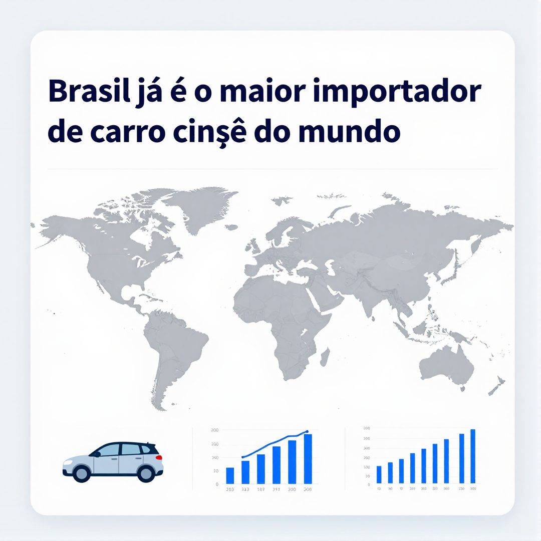 Infográfico - Brasil já é o maior importador de carro chinês do mundo: como a onda tecnológica redefine o mercado nacional