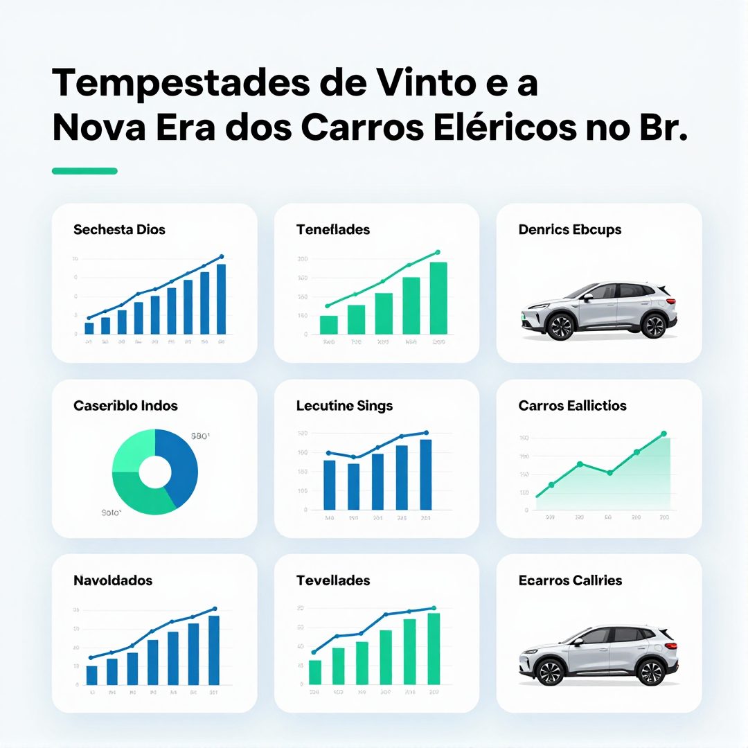 Infográfico - Tempestades de Vento e a Nova Era dos Carros Elétricos no Brasil