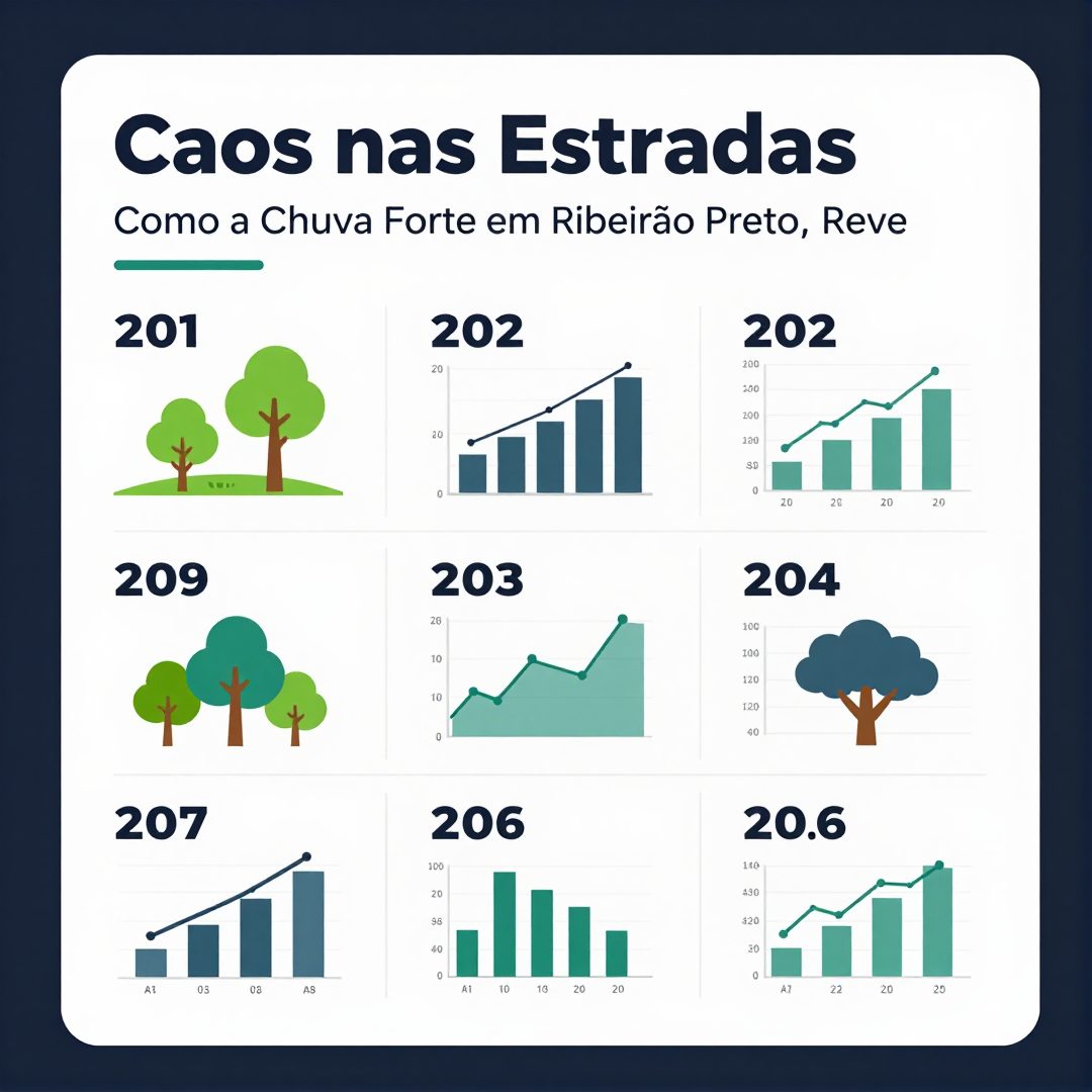 Infográfico - Caos nas Estradas: Como a Chuva Forte em Ribeirão Preto Revela os Limites da Mobilidade Urbana Brasileira
