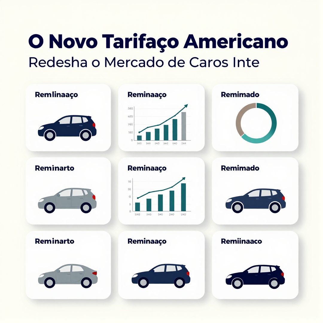 Infográfico - O Novo Tarifaço Americano Redesenha o Mercado de Carros Internacionais e Elétricos no Brasil
