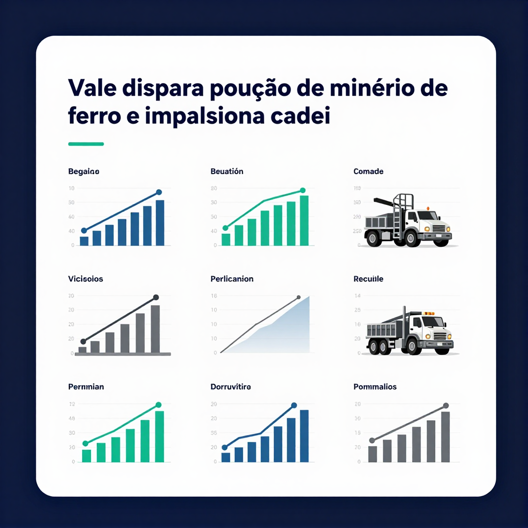 Infográfico - Vale dispara produção de minério de ferro e impulsiona cadeia de veículos elétricos no Brasil