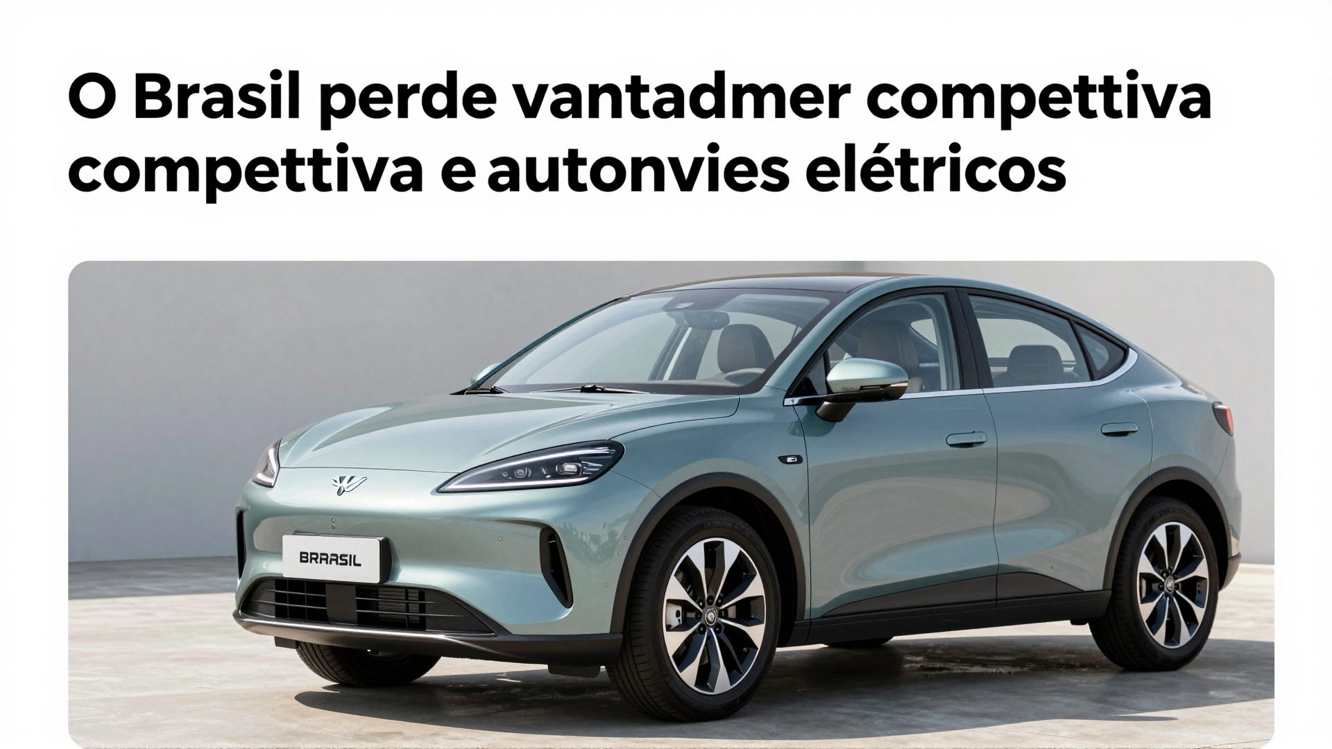 O Brasil perde vantagem competitiva em automóveis elétricos devido a custos elevados de importação