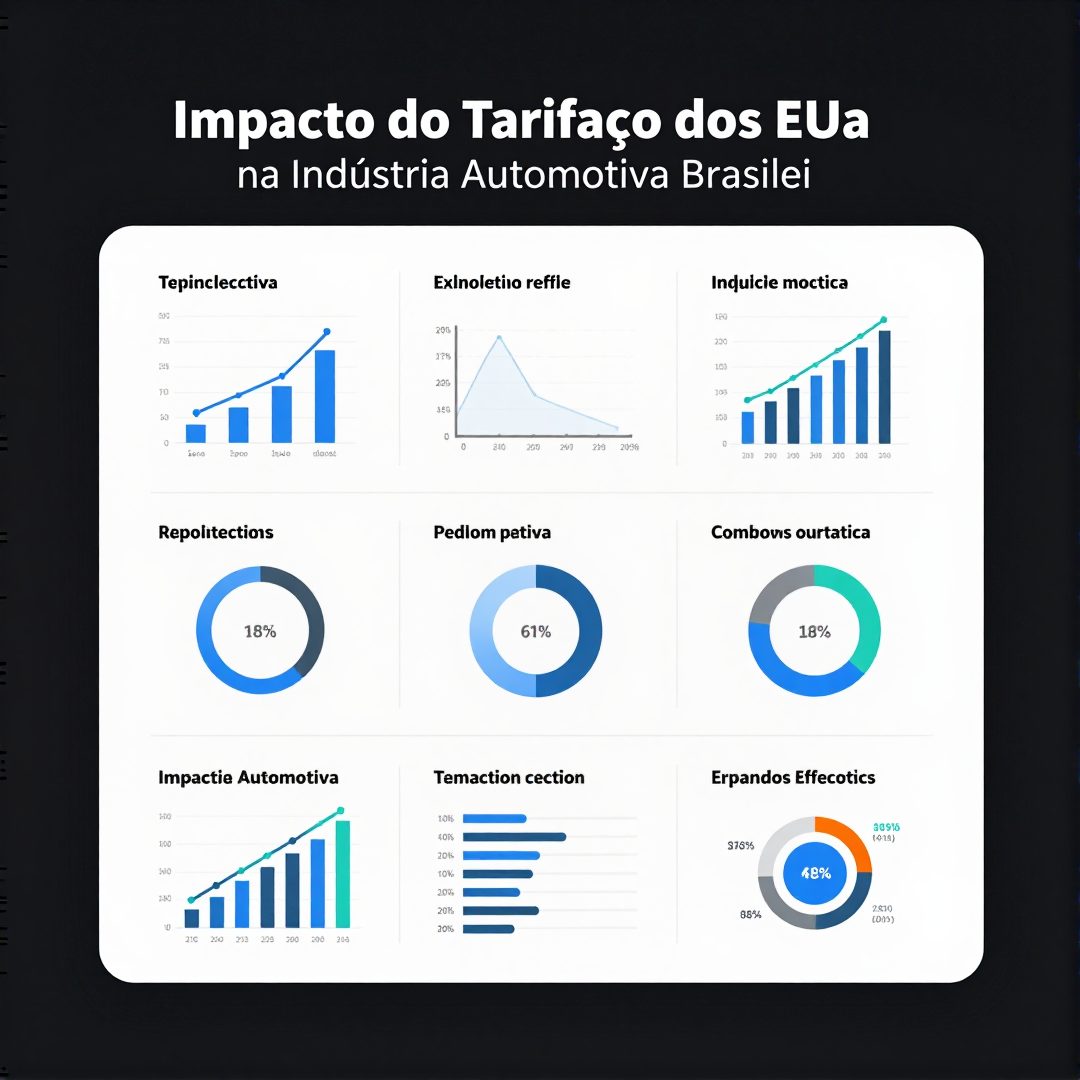 Infográfico - Impacto do Tarifaço dos EUA na Indústria Automotiva Brasileira: O Que Muda para Carros Elétricos e Exportação