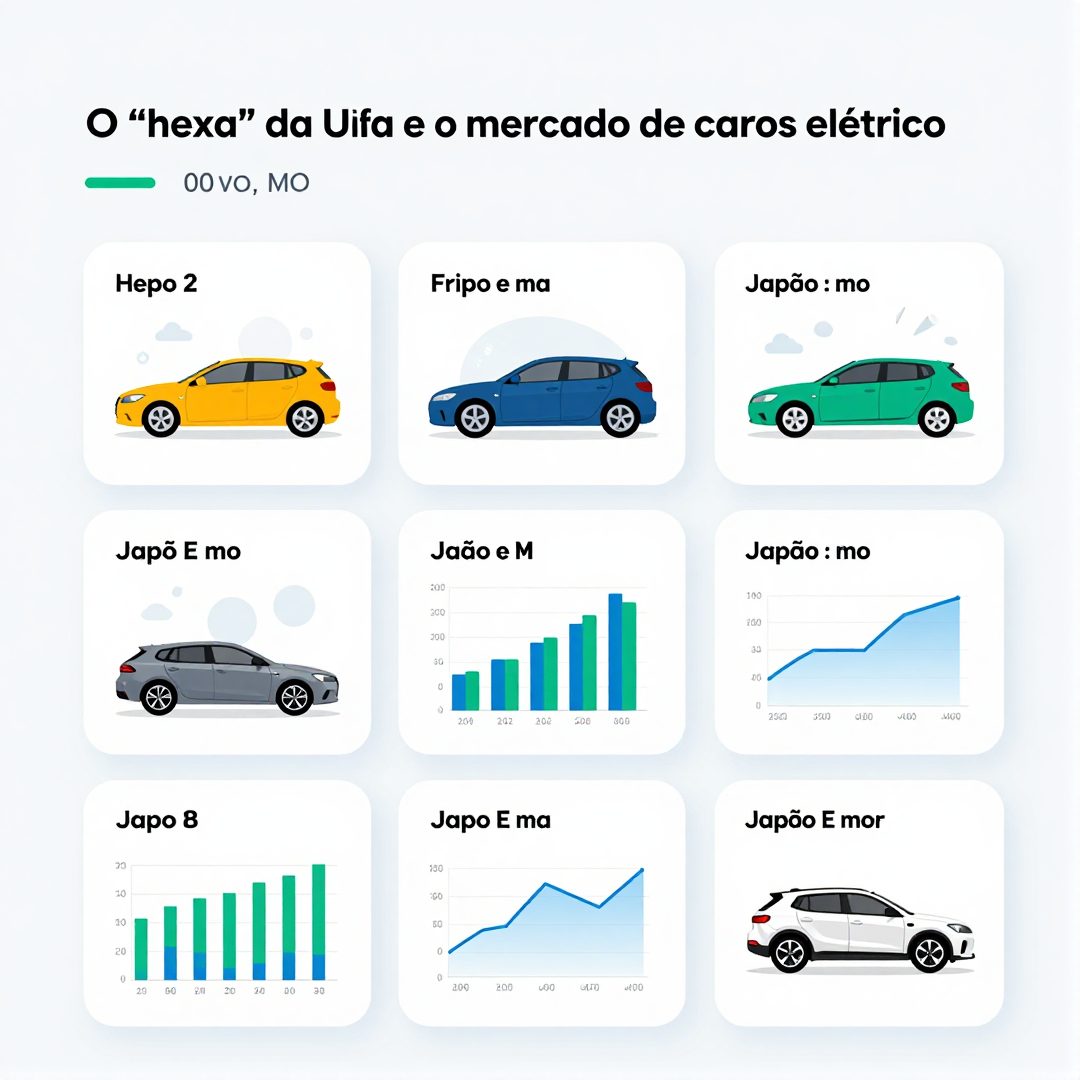 Infográfico - O "hexa" da Uefa e o mercado de carros elétricos: Japão e moeda na mira