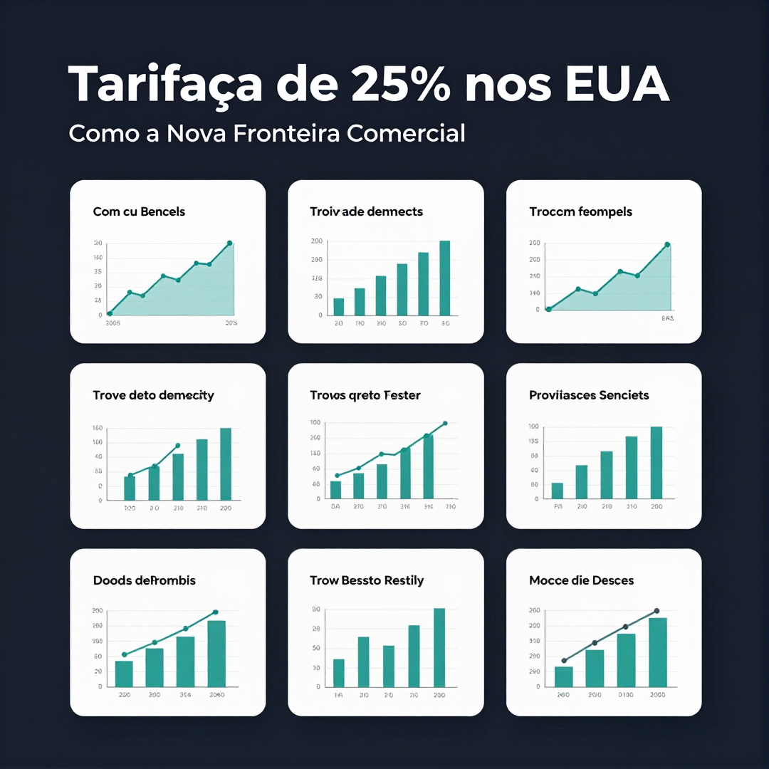 Infográfico - Tarifaça de 25% nos EUA: Como a Nova Fronteira Comercial Impacta Carros Elétricos e a Indústria Automotiva Brasileira