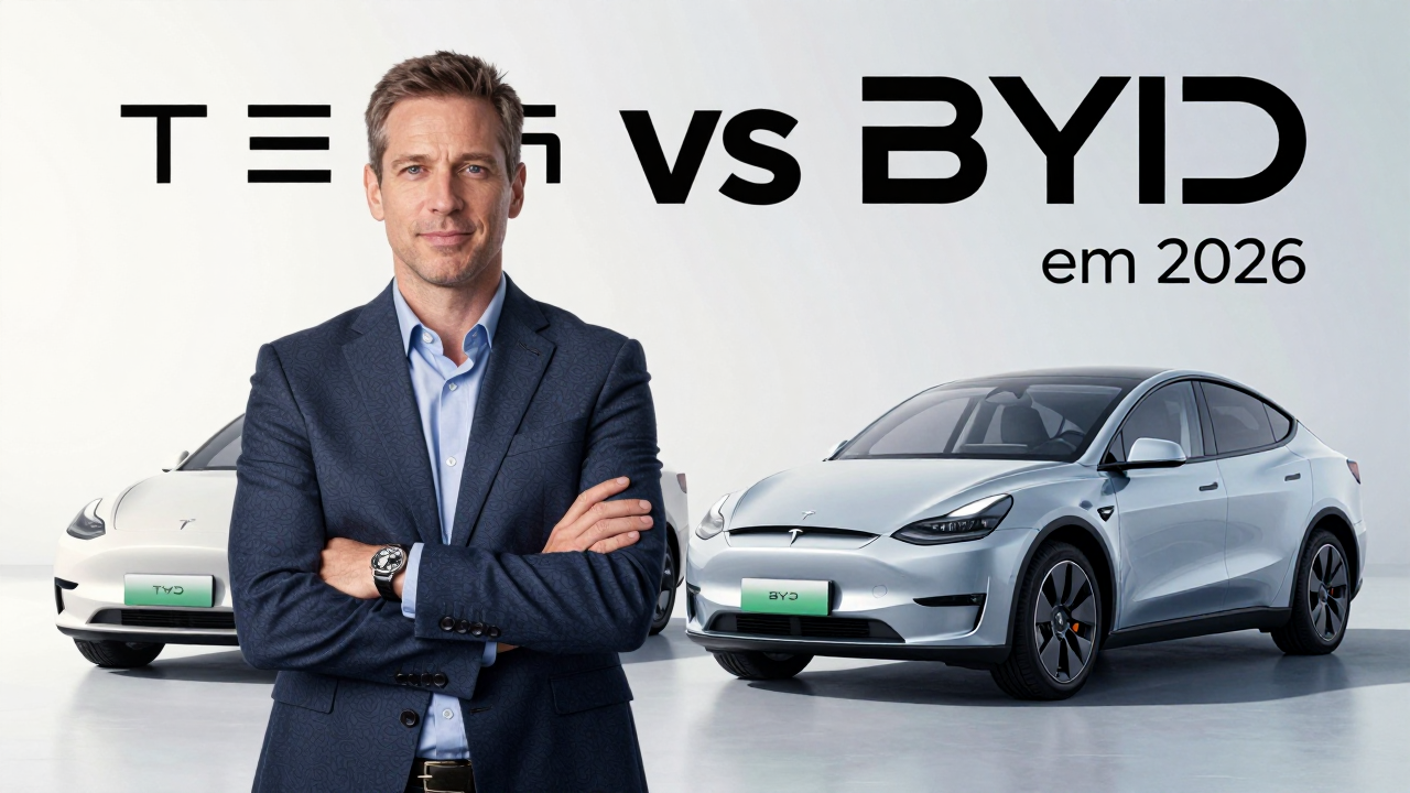 Tesla vs BYD: a disputa global por liderança em EVs em 2026