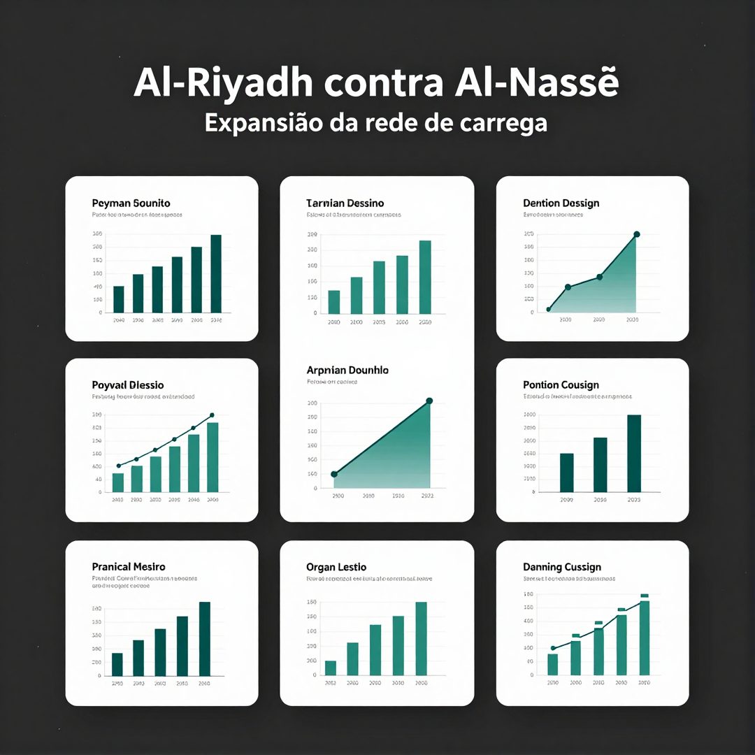 Infográfico - Al-Riyadh contra Al-Nassr revela expansão da rede de carregadores rápidos para veículos importados no Oriente Médio