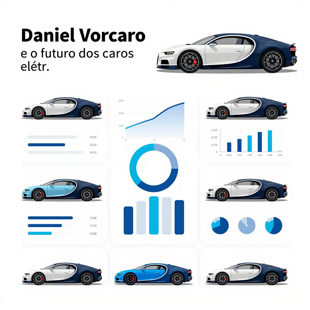 Infográfico - Daniel Vorcaro, a Bugatti Chiron e o futuro dos carros elétricos: como o fundador do Nubank movimenta o mercado automoti