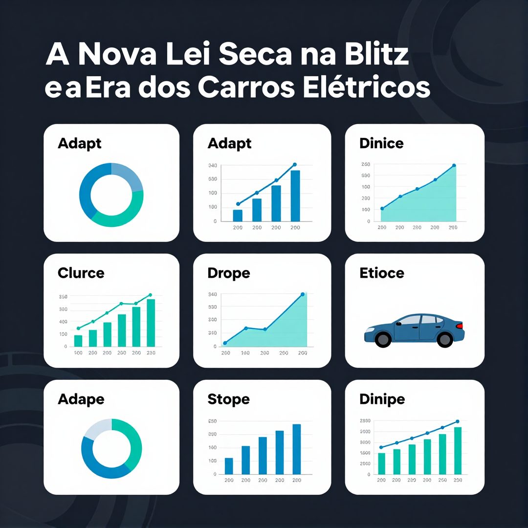 Infográfico - A Nova Lei Seca na Blitz e a Era dos Carros Elétricos: Adaptações, Dados Comparativos e Tendências Internacionais