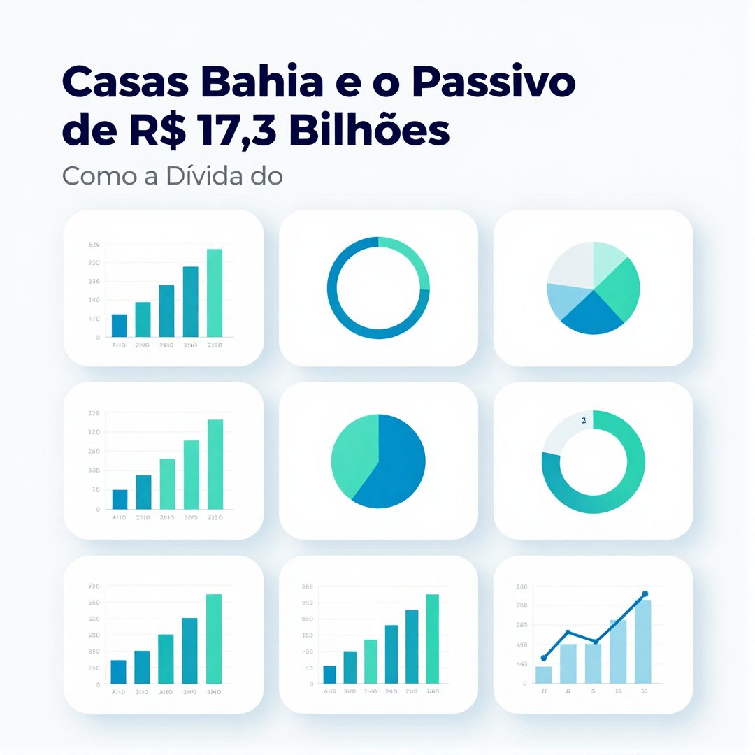 Infográfico - Casas Bahia e o Passivo de R$ 17,3 Bilhões: Como a Dívida do Varejo Impacta o Mercado de Carros Elétricos no Brasil