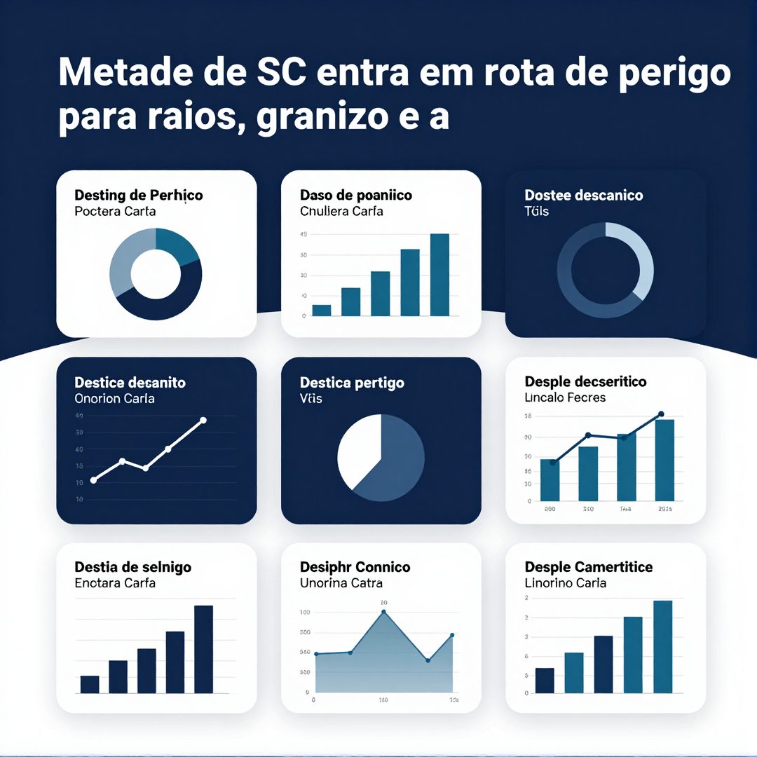 Infográfico - Metade de SC entra em rota de perigo para raios, granizo e alagamentos: o que isso significa para os carros elétricos?