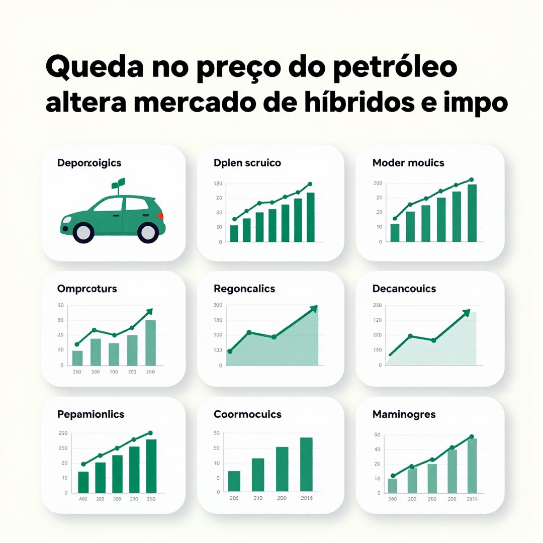 Infográfico - Queda no preço do petróleo altera mercado de híbridos e importação de veículos internacionais
