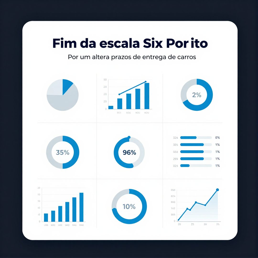Infográfico - Fim da escala seis por um altera prazos de entrega de carros importados em concessionárias