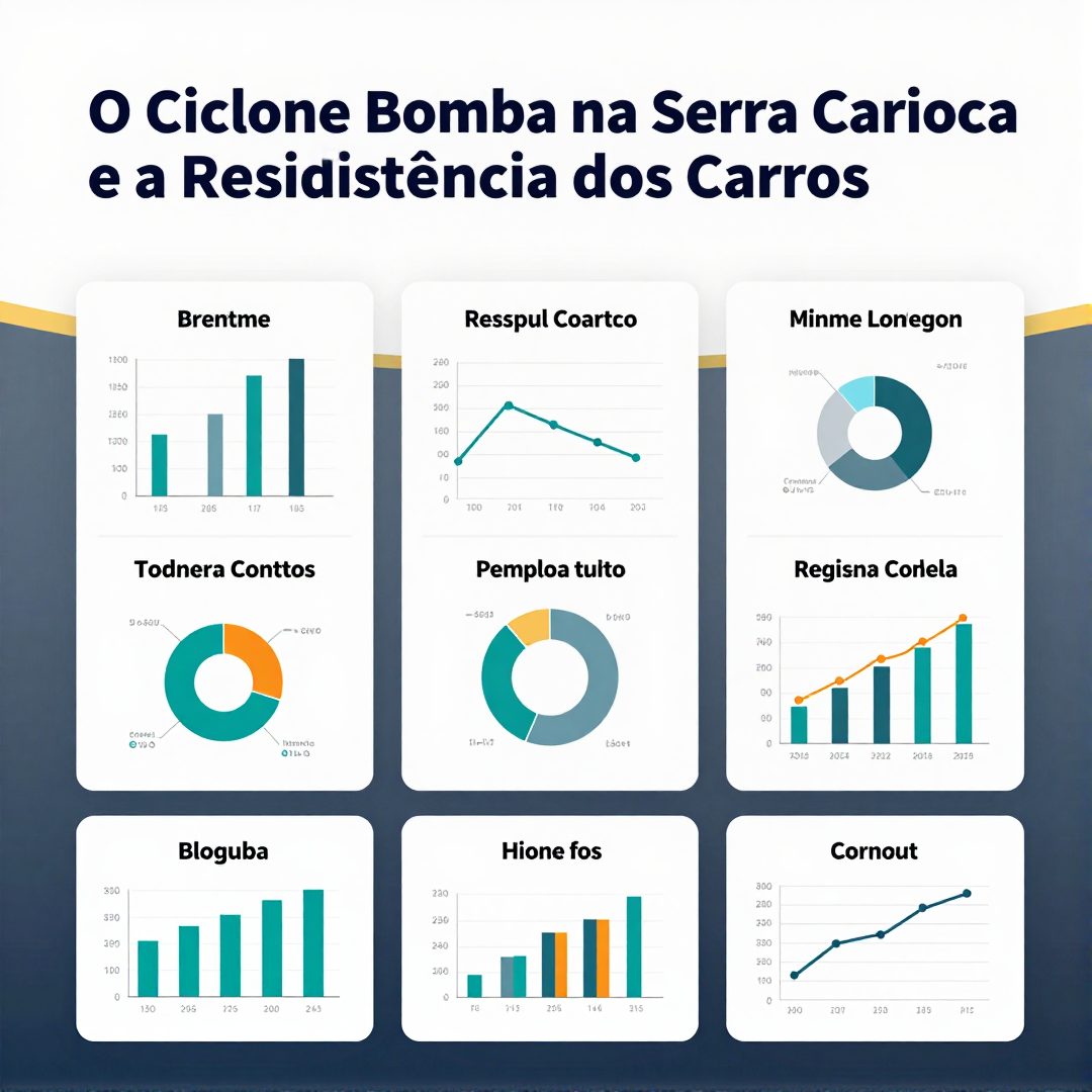 Infográfico - O Ciclone Bomba na Serra Carioca e a Resistência dos Carros Elétricos Internacionais