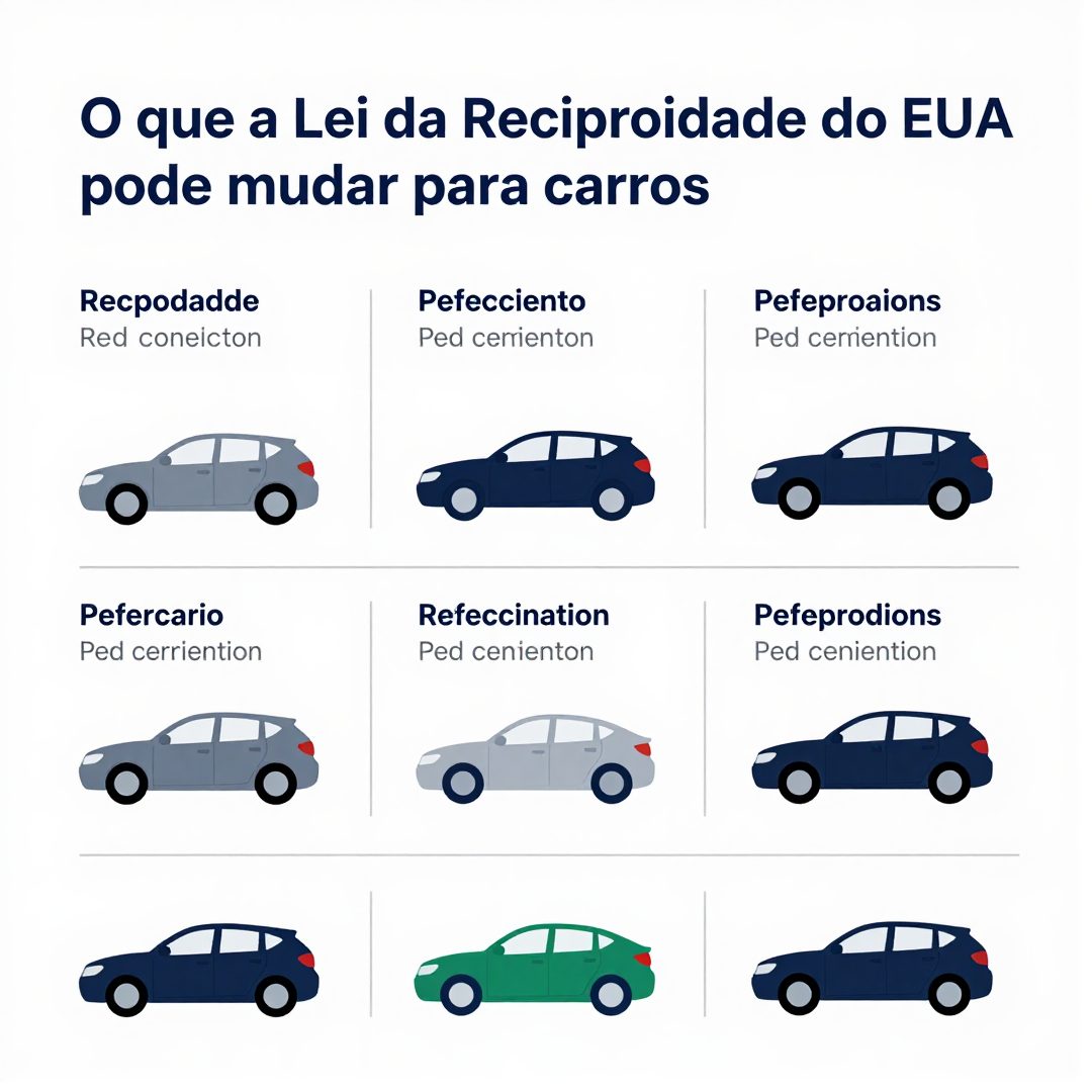 Infográfico - O que a Lei da Reciprocidade dos EUA pode mudar para carros elétricos, importados e baterias no Brasil