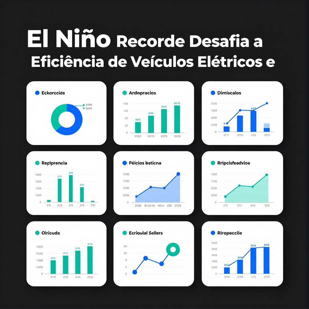 Infográfico - El Niño Recorde Desafia a Eficiência de Veículos Elétricos e a Infraestrutura de Carregamento no Brasil