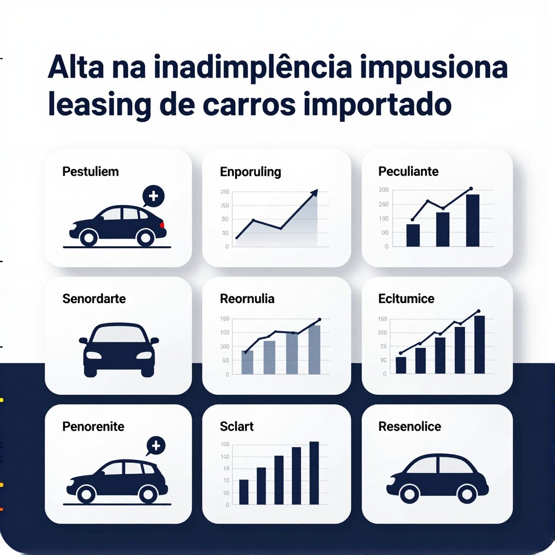 Infográfico - Alta na inadimplência impulsiona leasing de carros importados para aposentados com juros reduzidos