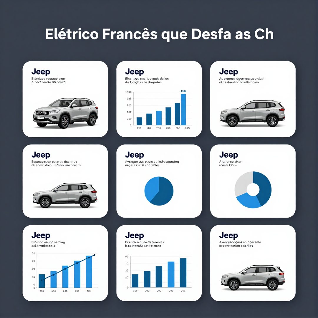 Infográfico - Jeep Avenger no Brasil: O Elétrico Francês que Desafia as Chinesas por um Preço Competitivo