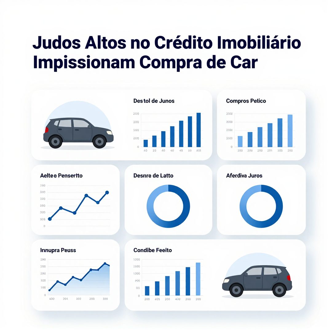 Infográfico - Juros Altos no Crédito Imobiliário Impulsionam Compra de Carros Híbridos Importados como Alternativa ao Financiamento de