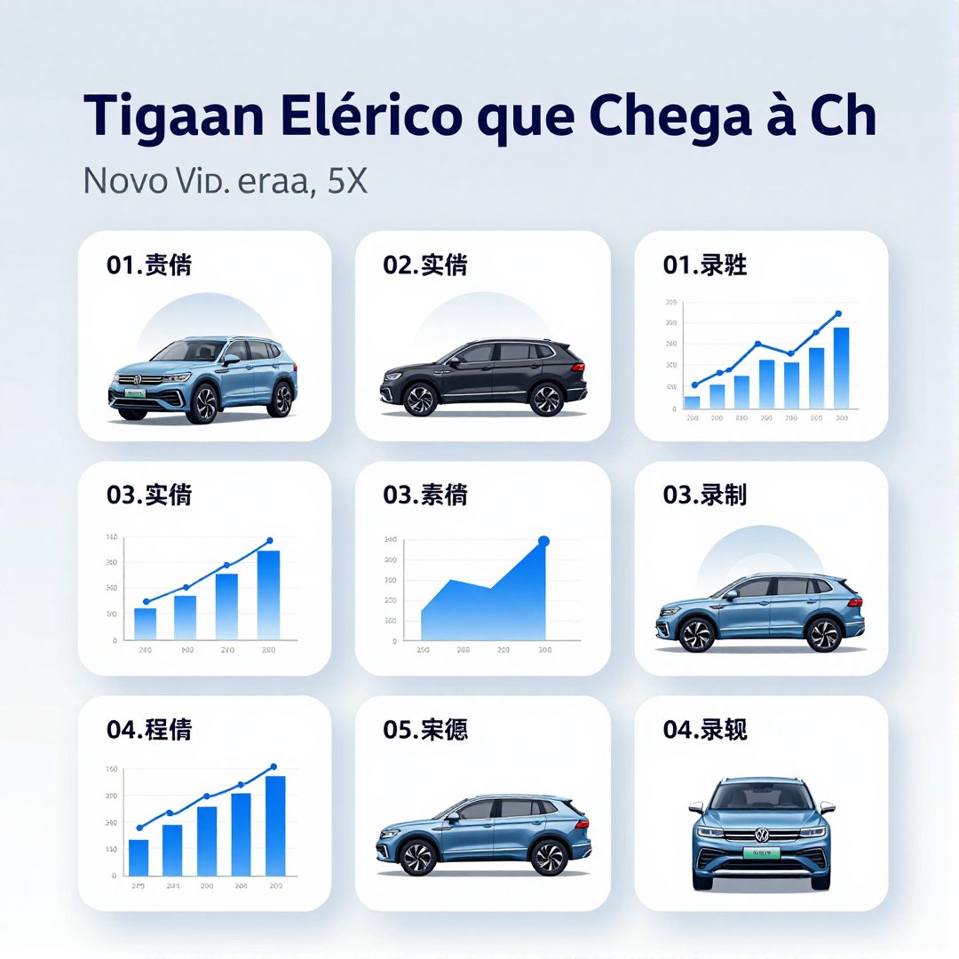 Infográfico - Novo Volkswagen ID. era 5X: O Tiguan Elétrico que Chega à China e ao Brasil