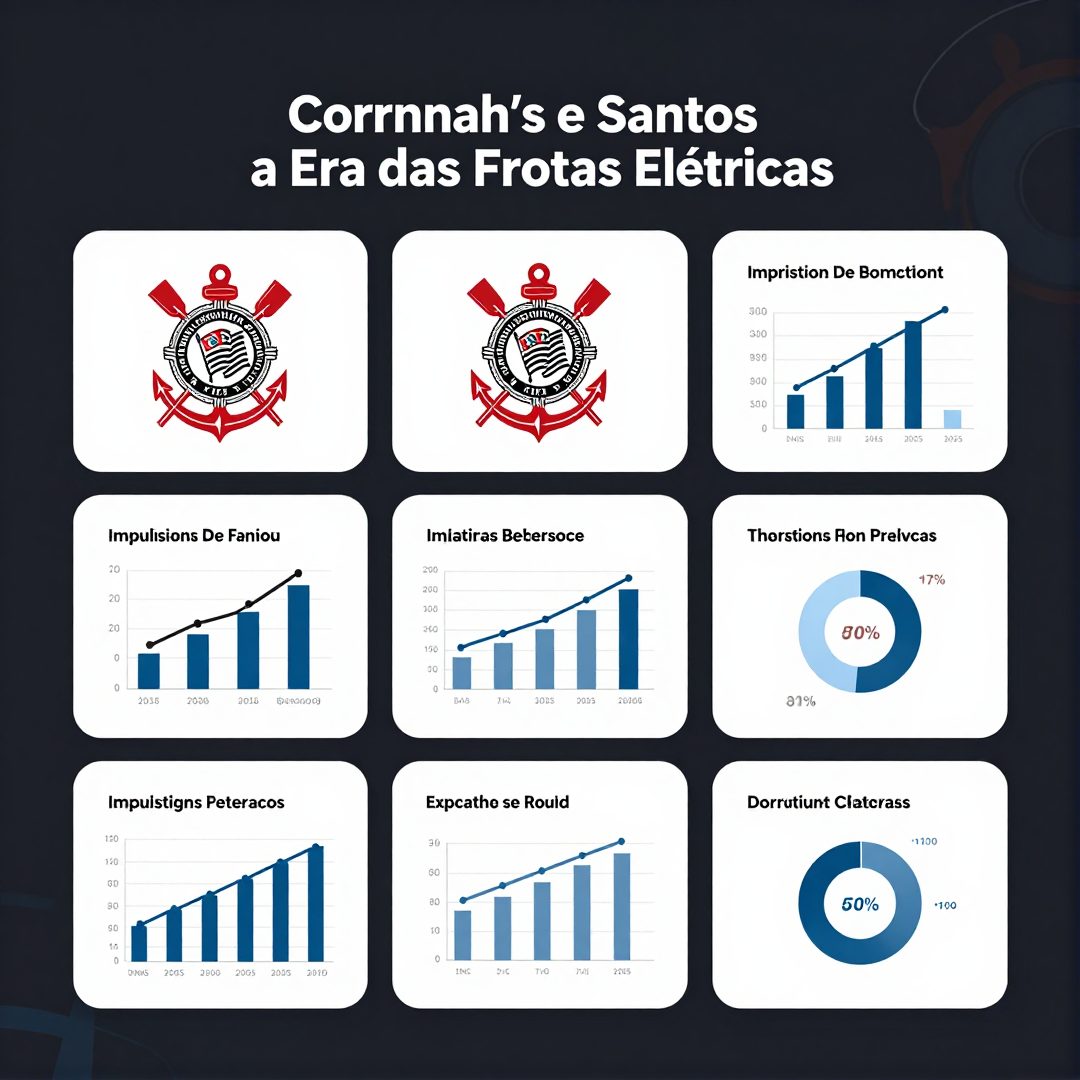 Infográfico - Corinthians e Santos Impulsionam a Era das Frotas Elétricas no Futebol Nacional