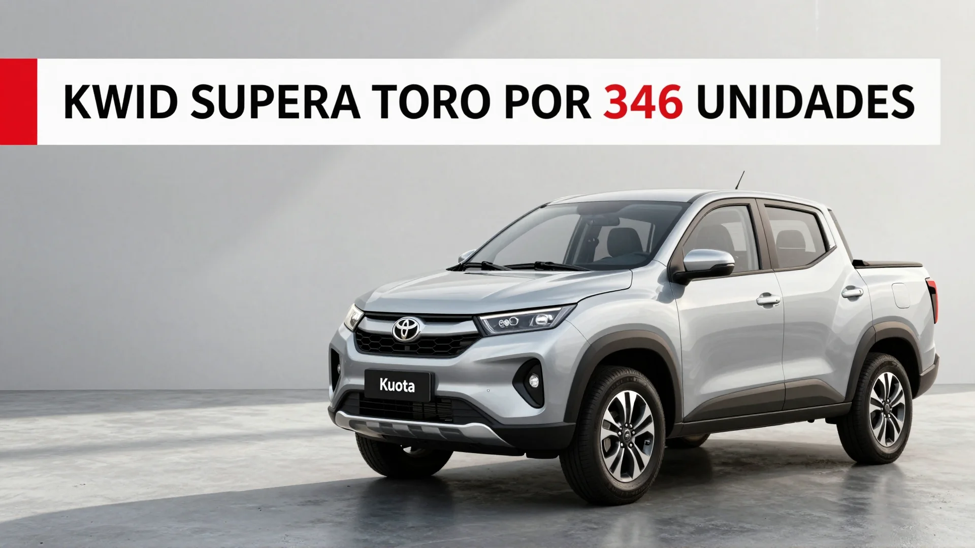 Kwid supera Toro por 348 unidades em setembro: picape Toyota enfrenta desafio competitivo na categoria