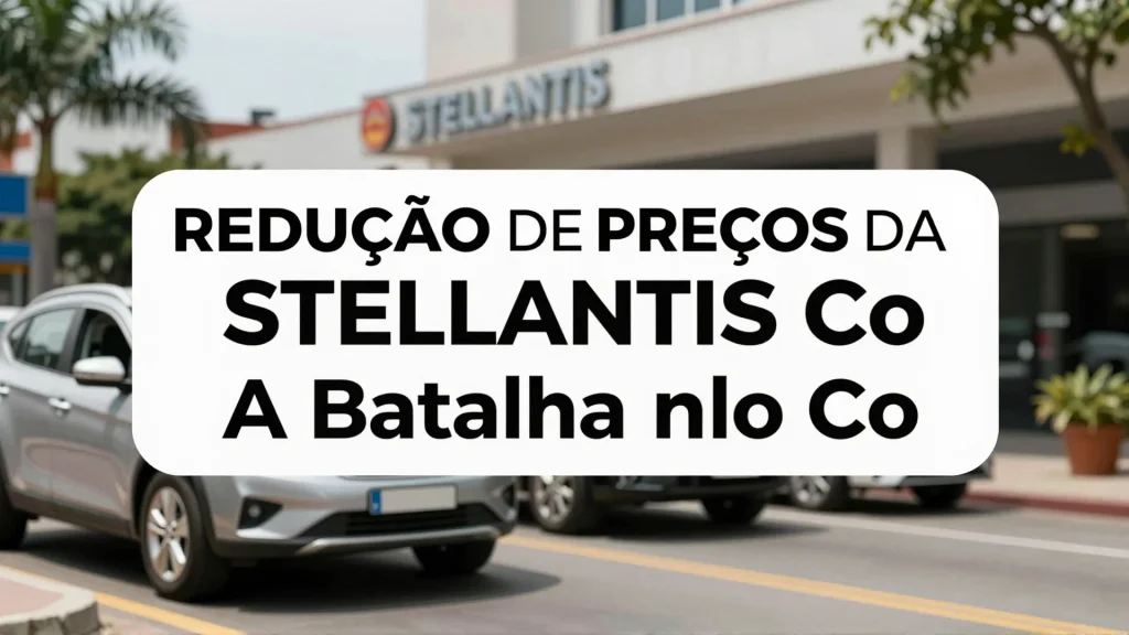 Reduo de Preos da Stellantis no Brasil A Batalha pelo Consumidor Eltrico