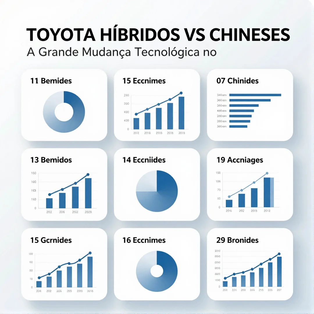 Infográfico - Toyota Híbridos vs Chineses: A Grande Mudança Tecnológica no Brasil