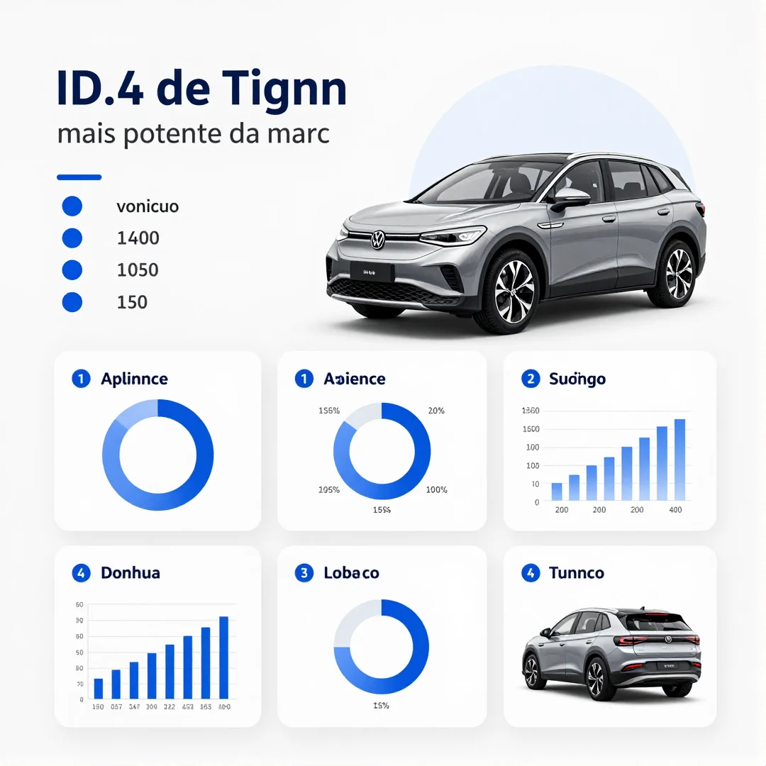 Infográfico - VW ID.4 tem preço de Tiguan e é o carro mais potente da marca no Brasil