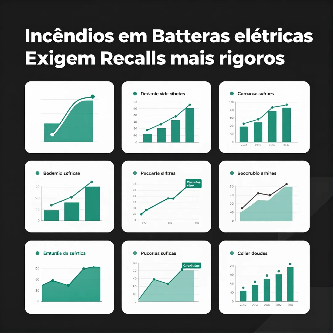 Infográfico - Incêndios em batterias elétricas exigem recalls mais rigorosos para proteger consumidores no Brasil