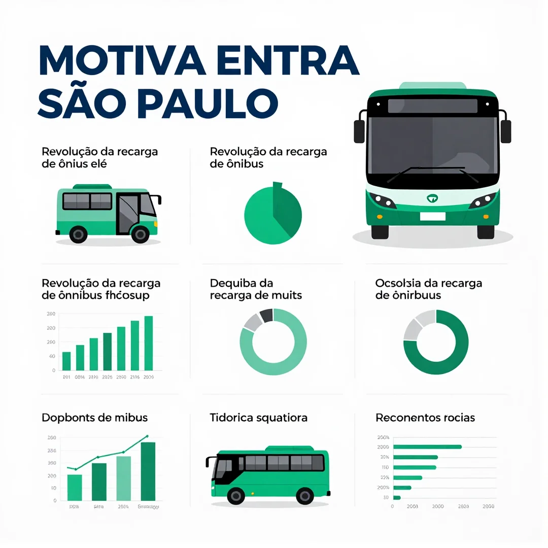Infográfico - Motiva entra São Paulo: a revolução da recarga de ônibus elétricos impacta o transporte público