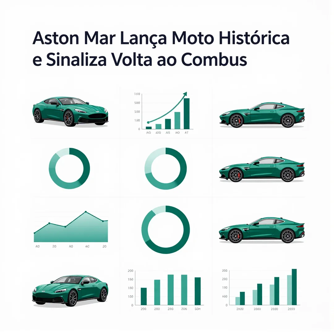 Infográfico - Aston Martin Lança Moto Histórica e Sinaliza Volta ao Combustível