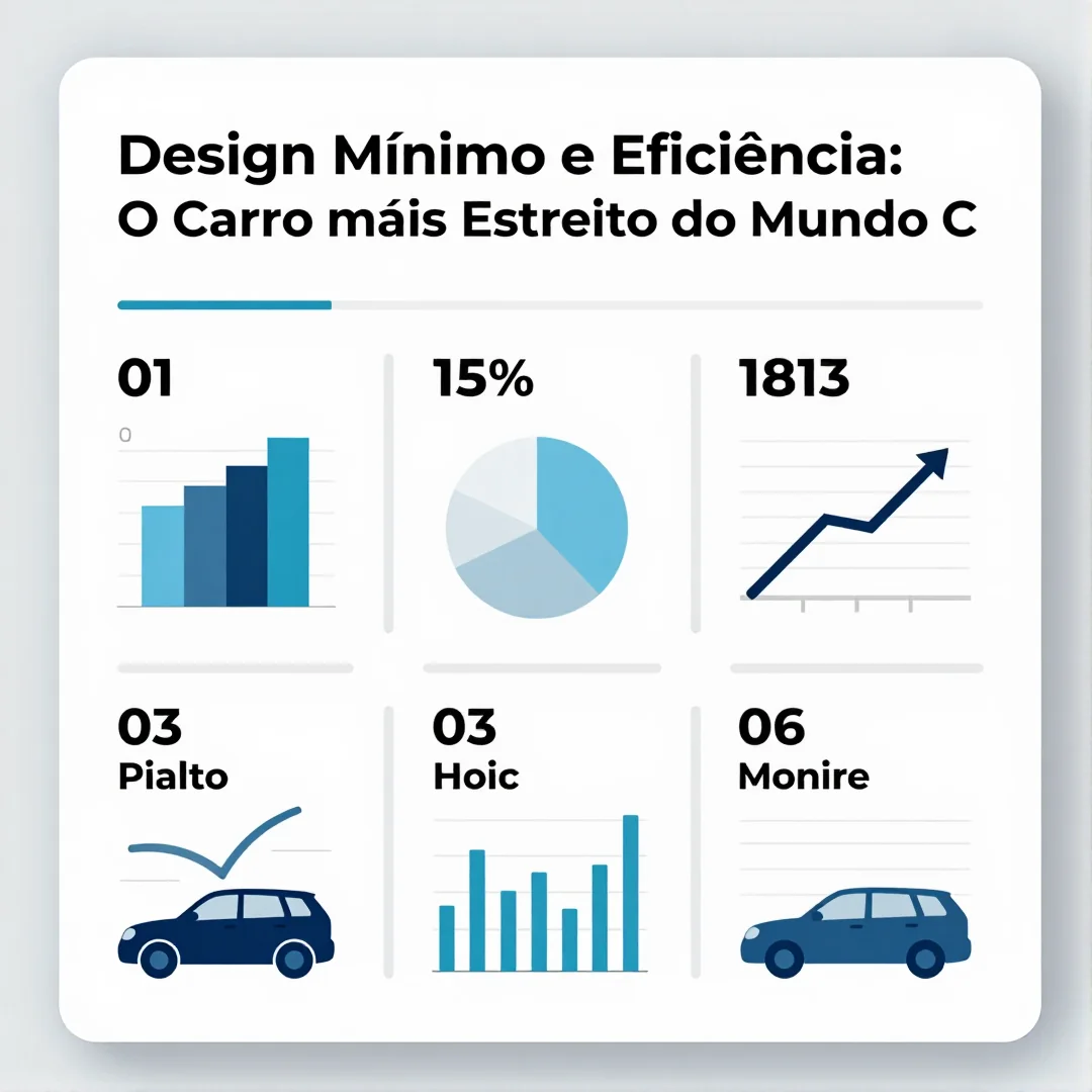 Infográfico - Design Mínimo e Eficiência: O Carro Mais Estreito do Mundo Conquista o Guinness