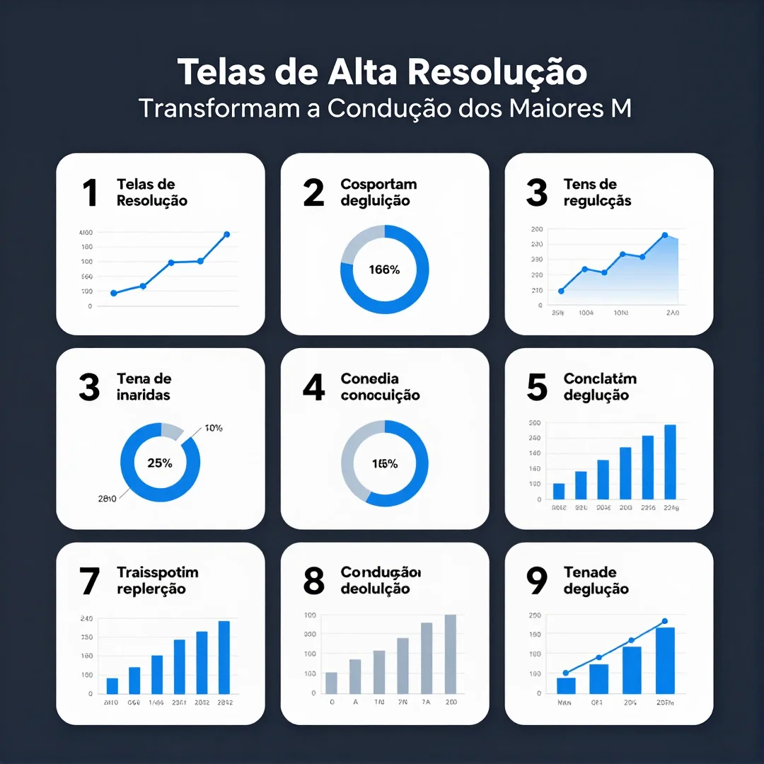 Infográfico - Telas de Alta Resolução Transformam a Condução dos Maiores Modelos Elétricos Globais