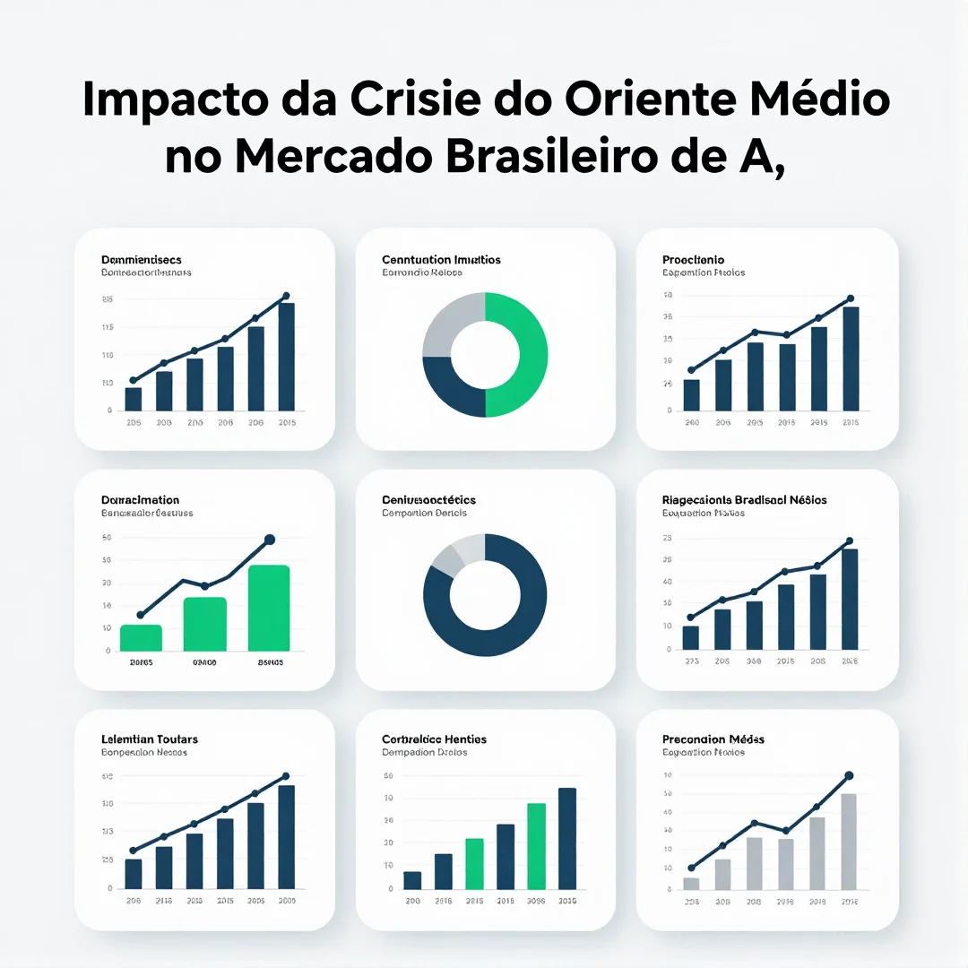 Infográfico - Impacto da Crise do Oriente Médio no Mercado Brasileiro de Automóveis e Elétricos