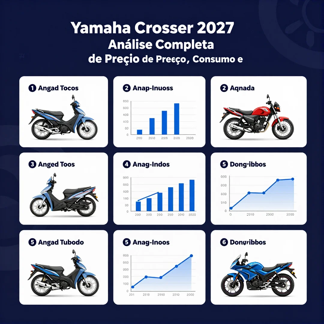 Infográfico - Yamaha Crosser 2027: Análise Completa de Preço, Consumo e Segurança