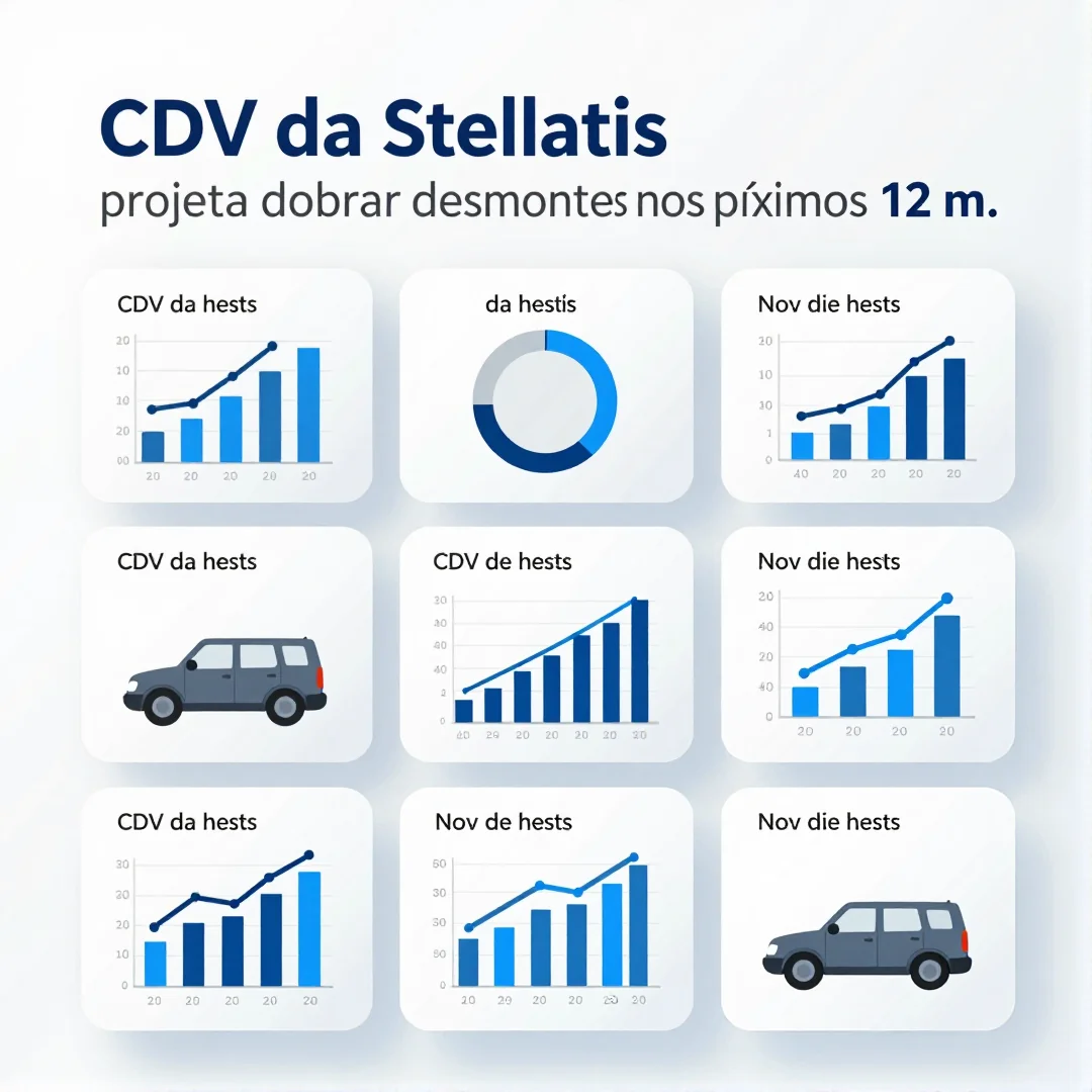 Infográfico - CDV da Stellantis projeta dobrar desmontes nos próximos 12 meses: o impacto na produção de veículos elétricos no país