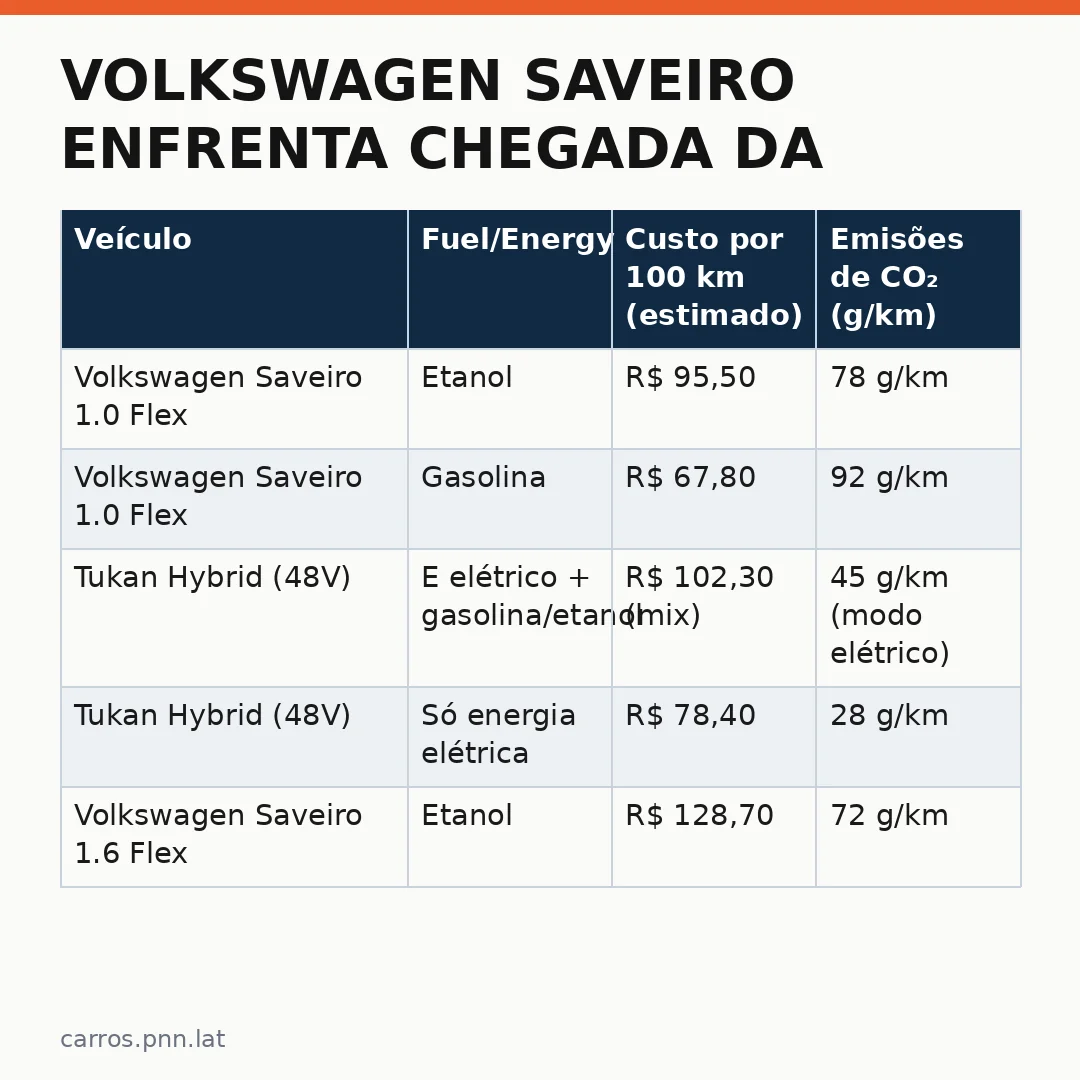Infográfico - Volkswagen Saveiro enfrenta chegada da Tukan: etanol é a aposta final no nicho urbano