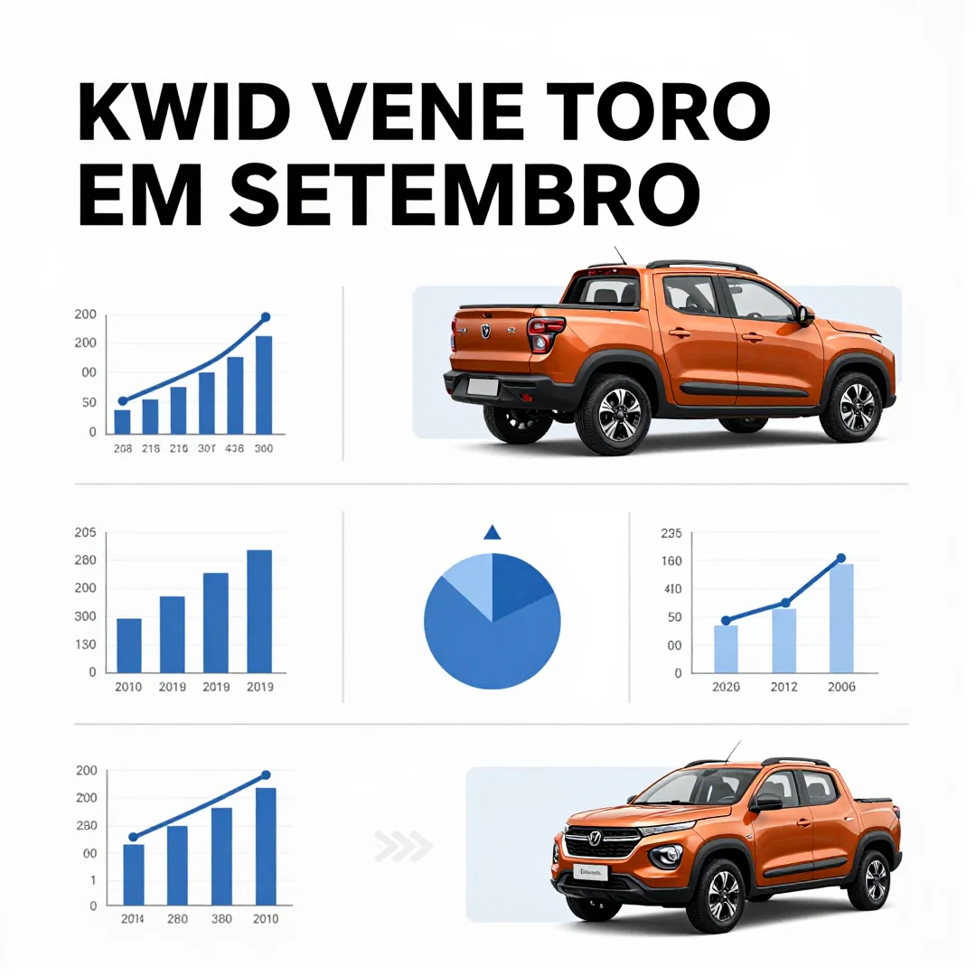 Infográfico - Kwid vence Toro em setembro: a picape ainda tem espaço no mercado brasileiro