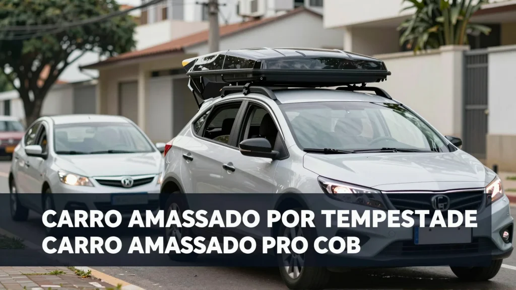 Carro amassado por tempestade Descubra se o seguro cobre granizo e como acionar