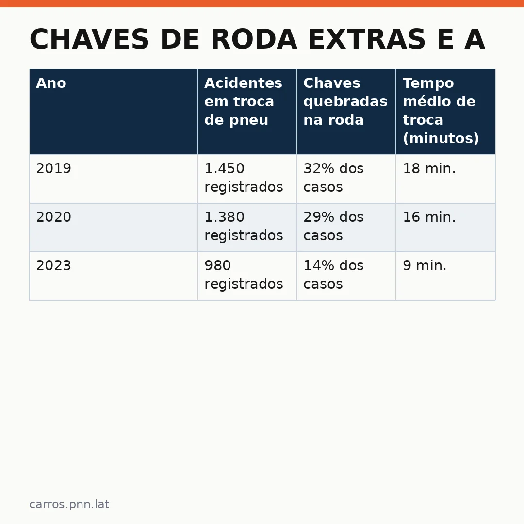 Infográfico - Chaves de roda extras e a segurança em automóveis internacionais carros elétricos: por que ter mais do que uma
