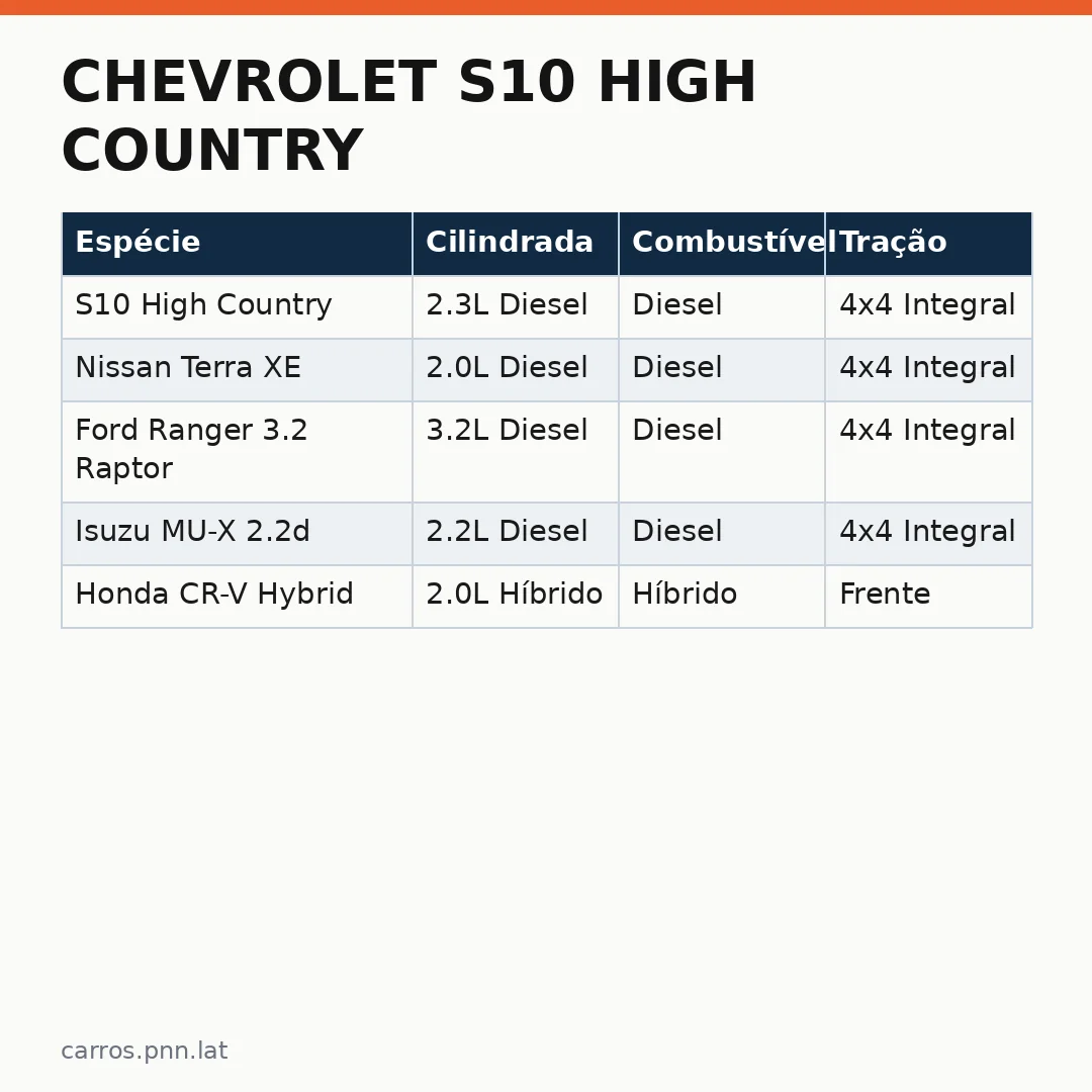 Infográfico - Chevrolet S10 High Country: desconto de R$ 42 mil transforma o custo final do carro