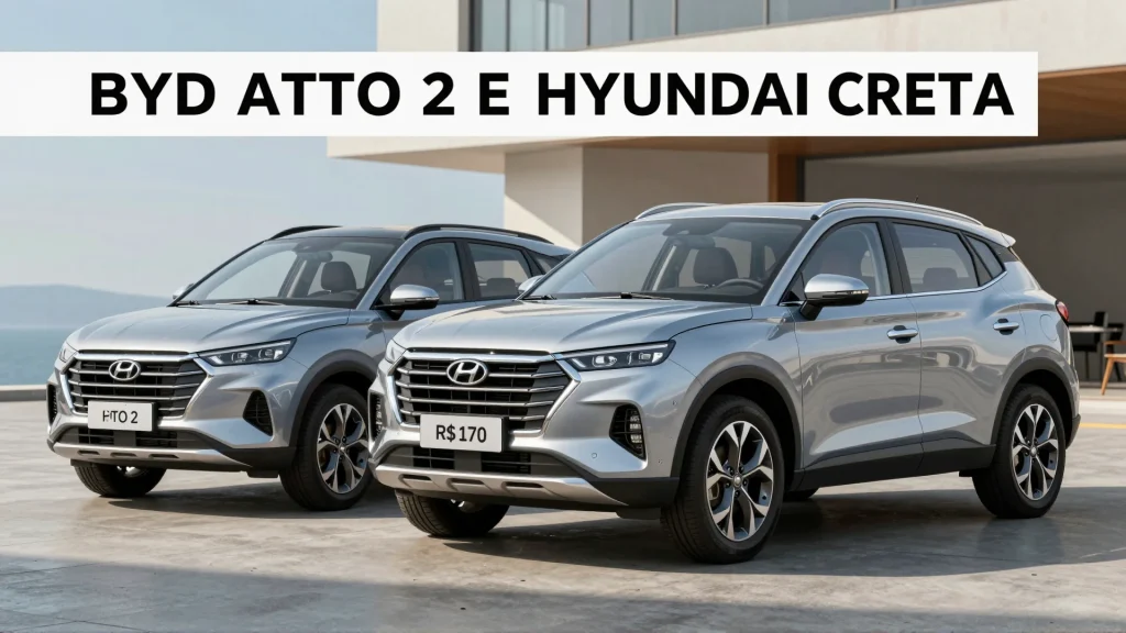 BYD Atto 2 e Hyundai Creta Qual SUV entrega mais por R 170 mil