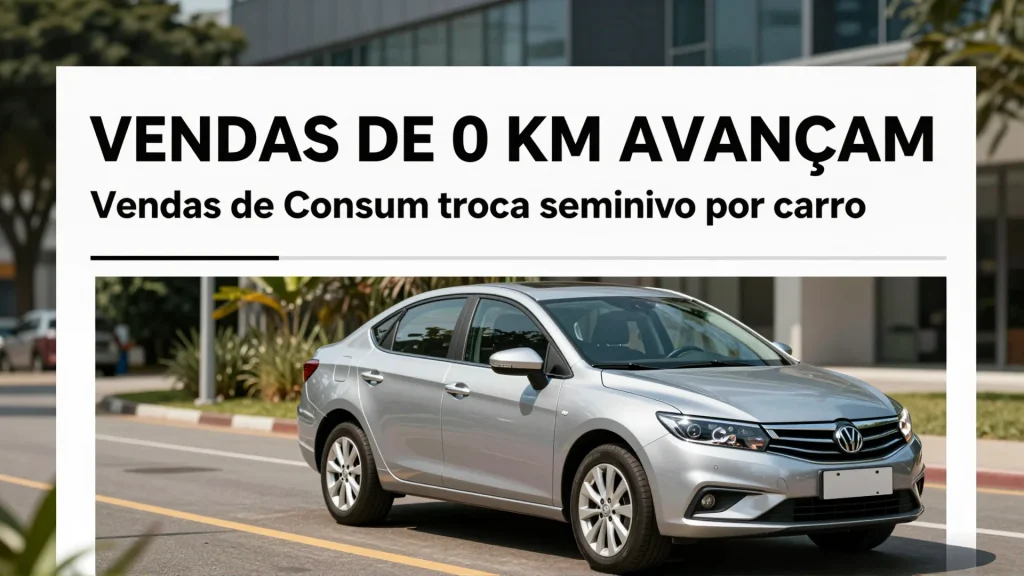 Vendas de 0 km avanam Consumidor troca seminovo por carro chins