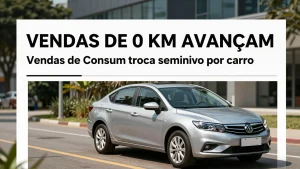 Vendas de 0 km avanam Consumidor troca seminovo por carro chins
