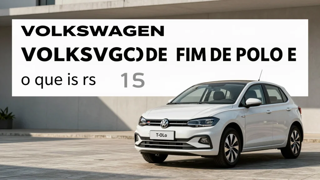 Volkswagen decreta fim de Polo e TCross na Europa o que isso significa para o Br